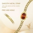 thumbnail image 5 of LIEBIG Small Gold Watches for Women Dainty Analog Ladies Quartz Watch Oval Case Waterproof, 5 of 9