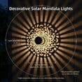 thumbnail image 6 of Solar Mandala Wall Light Projector, Outdoor Garden Fence Lamp for Patio Backyard Ambient Decor, 6 of 7