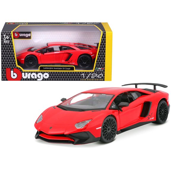 Lamborghini Aventador LP750-4 Red 1/24 Diecast Model Car by Bburago