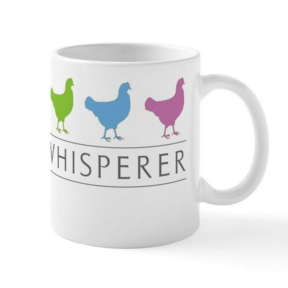 CafePress - Chicken Whisperer Mug - 11 oz Ceramic Mug - Novelty Coffee Tea Cup