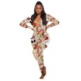 thumbnail image 4 of Mono con estampado de diseño navideño para mujer, pijama Sexy con cuello en V profundo, mono Sexy para chicas adolescentes, camisón para adultos, 4 of 4