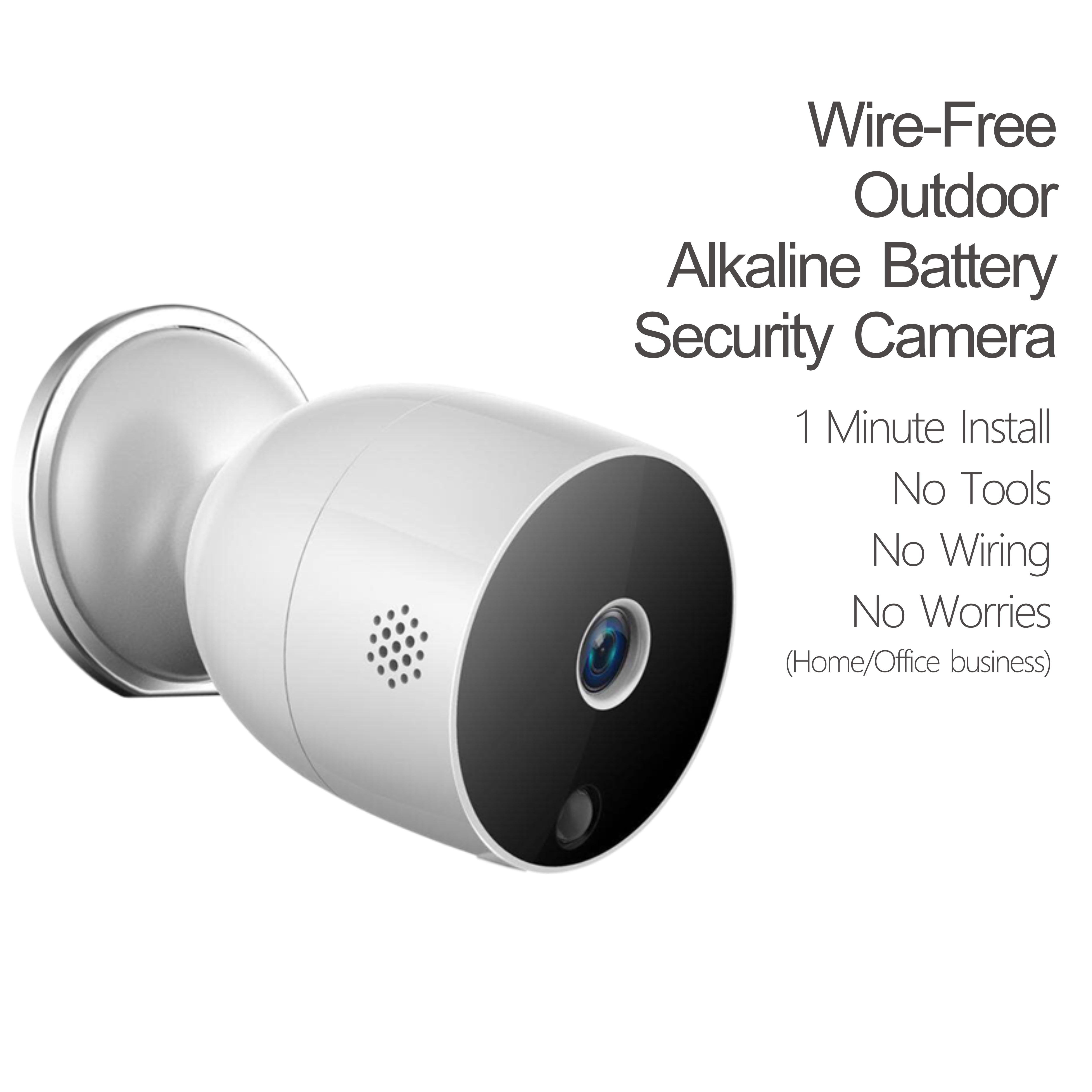 eco4life WiFi WireFree HD Outdoor 1080P IP Camera, Battery Power