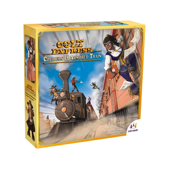 Colt Express Couriers & Armored Train Board Game Expansion | Train Strategy Game | Wild West Adventure Game for Kids and Adults | Ages 10+