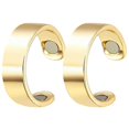 thumbnail image 4 of Anillos abiertos Jumpingount 2 piezas tamaño pequeño adultos cuidado Personal color sólido dorado, 4 of 6