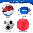 thumbnail image 2 of Juego de pelotas deportivas Lenwen de 4 piezas con bomba y bolsa, 2 of 6