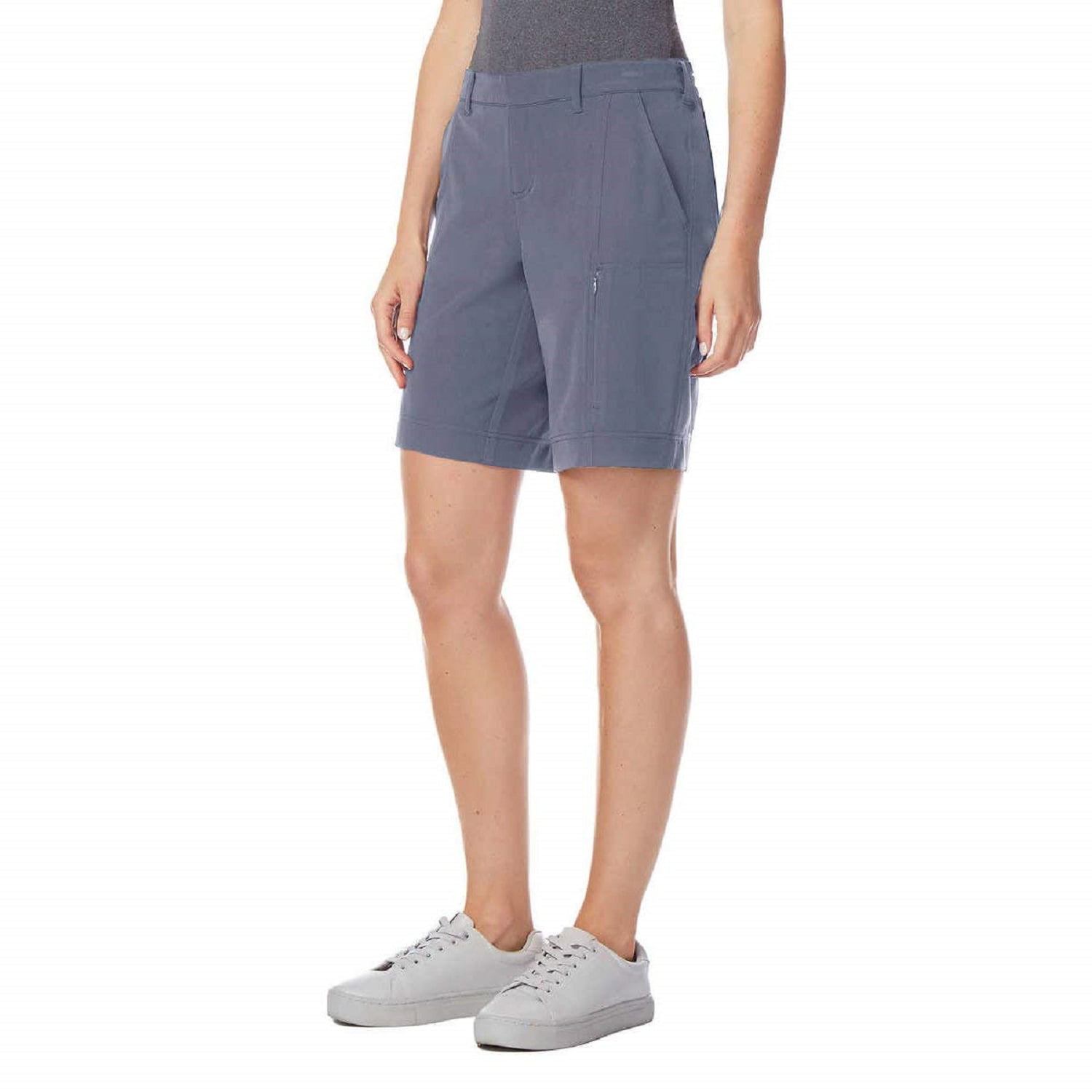 ladies grey cargo shorts