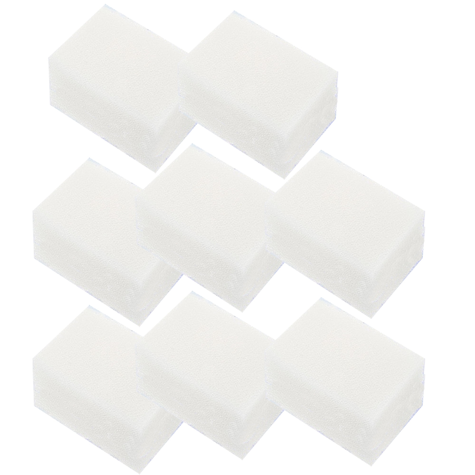 Qzbhct 18 Pcs Aquarium Bio Sponge White Foam Filter Pads Compatible with Aqua Clear 30 / 150 Filtration Systems , A605 Replacement