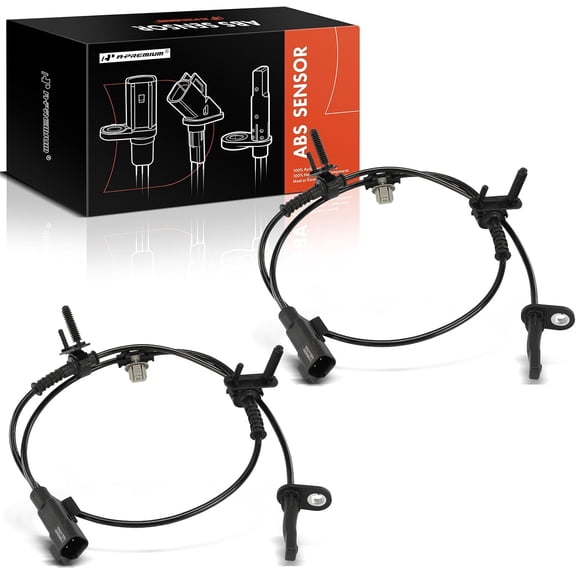 A-Premium 2PC Set Front ABS Wheel Speed Sensor Compatible with Cadillac - CT6 2016 2017 2018 2019 2020 - Front Driver and Passenger Side