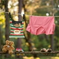 thumbnail image 3 of SEANATIVE Christmas Santa Clothes Pin Bag for Outside with Hanging Hooks Xmas Clothes Pin Bags Outdoor with Large Opening 2 PCS Clothes Pins Bag Holder, Red Green, 3 of 7