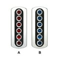 thumbnail image 3 of facefd Switch Panel Texture Universal Marine Switch Light Tourist Controller Yacht Bit Gang Boat Rocker Indicator Car Toggle Red Light Blue Light, 3 of 6