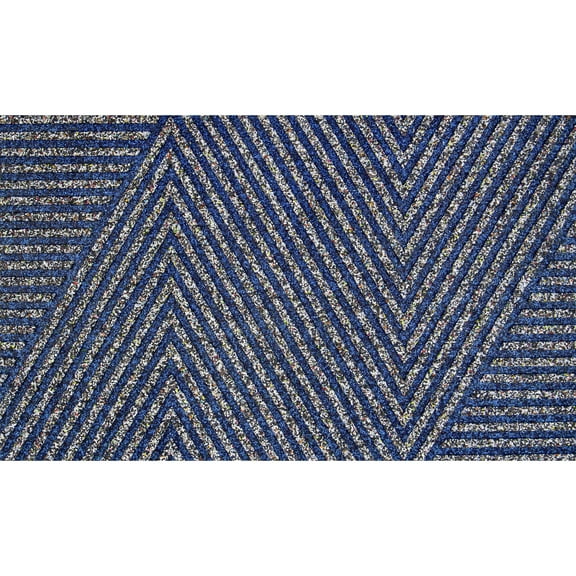 Apache Mills Blue Peaks and Valleys Endurance Outdoor Rubber Doormat made with Nike Grind, 18" x 30"