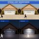 thumbnail image 3 of Luces solares para exteriores, luces solares con sensor de movimiento, lámparas LED de seguridad solar inalámbricas impermeables para puerta delantera, porche, patio, piscina, escaleras, patio y vallas (2 unidades, 48 LED) Zhivalor WMZY-1123, 3 of 7