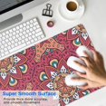 thumbnail image 4 of Add a Pop of Color to Your Workspace: Performore Mouse Pad with Multi-Color Mandala Design and Non-Slip Base, 31.5x11.8 Inch, 4 of 7