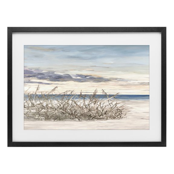 Stupell Industries Transitional Windy Beaches Landscape Black Framed Print Under Glass, 20 x 14, by Julie DeRice