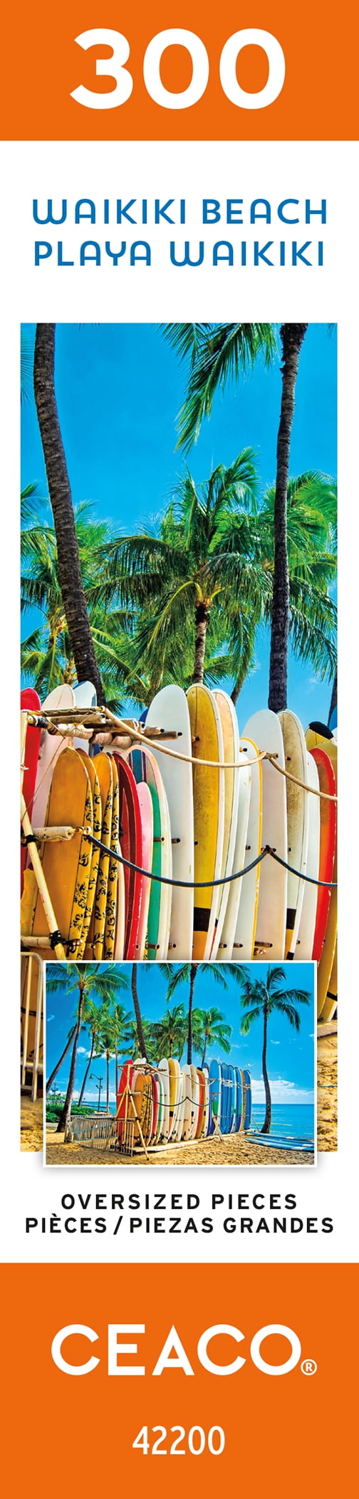 Ceaco - Scenic Photo - Waikiki Beach - 300 Piece Jigsaw Puzzle