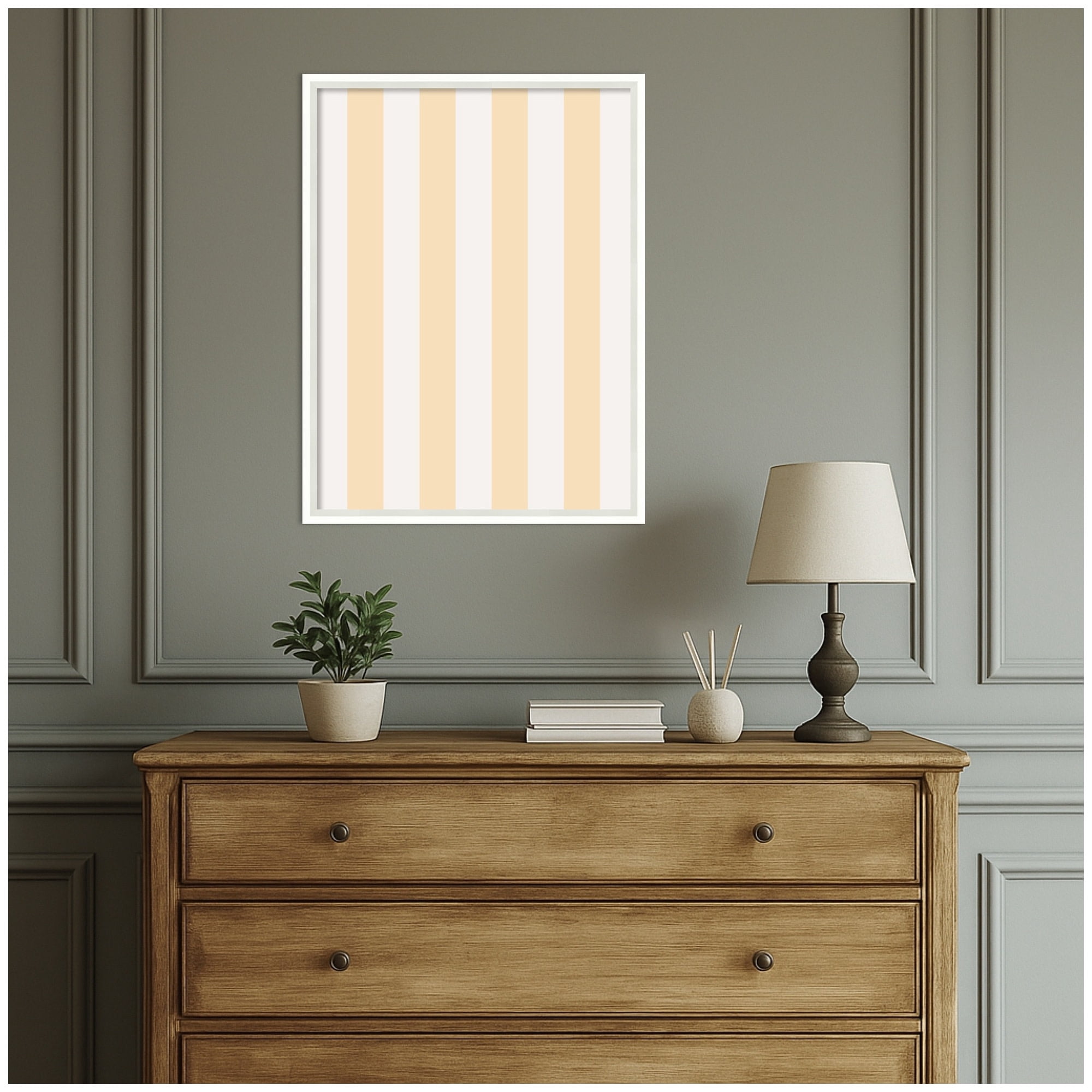 Kate and Laurel Framed Fabric Pinboard 19 x 25,  Printed Linen Modern Bulletin Board for Use as a Vision Board or Wall Organization, Lucie White Frame