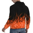 thumbnail image 7 of Unisex Colorful Graphic Red fire Pullover Hoodie 3D Print Long Sleeve Hooded Sweatshirt with Pocket for Men and Women, 7 of 7