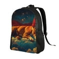 thumbnail image 2 of Fotbe Colorful Starry Sky Sleep Dog Travel Laptop Backpack, Business Slim Sturdy Laptops Backpack, Water Resistant College School Computer Bag Gift for Men & Women Fits 15.6 Inch Notebook, 2 of 8