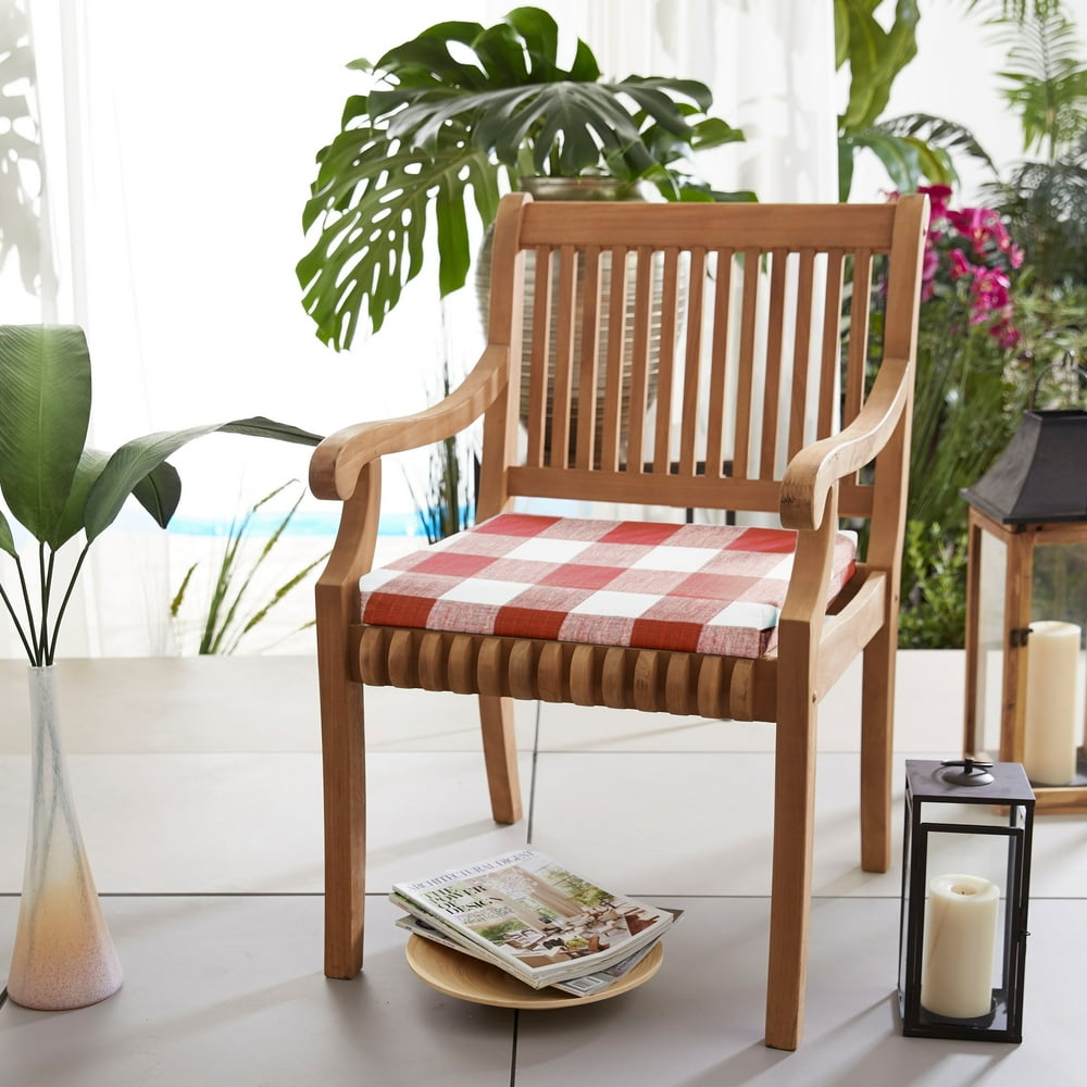 Red Buffalo Plaid Indoor/ Outdoor Chair Cushion, Set of 2