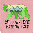 thumbnail image 3 of Inktastic Yellowstone National Park Mountains and Bear Shape Baby Burp Cloth, 3 of 3