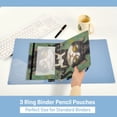 thumbnail image 5 of Wobogo Handsome Milk Cow Cat Pencil Pouch with 3 Ring Binder Holes Set of 2 for Learning Tools, 5 of 6
