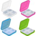thumbnail image 1 of 4 Pcs Small Pill Box, Portable Travel Pill Storage Cases,for Travel Work Use, 1 of 5