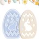 thumbnail image 4 of Fiudx Moldes de Pascua, Moldes Creativos de Conejo con Forma de Huevo Hueco, Caja de Almacenamiento de Silicona de Grado Alimenticio, Diseño Antiadherente Fácil de Limpiar, Recuerdos Creativos para T, 4 of 6