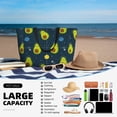 thumbnail image 5 of Xecao Avocado in Space for versatile beach bag for women includes zipper pockets and waterproof material, ideal for vacations and adventures., 5 of 7