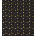 thumbnail image 3 of Alchemy Duvet Cover Set, Night Image Windrose Stars Sun and Crescent Moon with Human Face, Decorative 2 Piece Bedding Set with 1 Pillow Shams, Twin Size, Indigo and Dark Yellow, by Ambesonne, 3 of 3