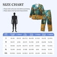 thumbnail image 4 of Kdxio Impressionist Village Sky Men’s Pajama Set Pajamas For Men 2 Piece PJ Set with Men Pajama Pants and Long Sleeve T-Shirt Lounge Set-Large, 4 of 7