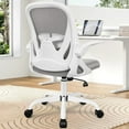 thumbnail image 2 of UTAH-Office Chair Ergonomic Desk Chair with Adjustable Lumbar Support and Height, Swivel Breathable Desk Mesh Computer Chair with Flip up Armrests for Conference Room（Gray）, 2 of 4