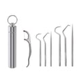thumbnail image 1 of Portable Toothpicks Set Reusable Stainless Steel Toothpicks with Holder for Outdoor Picnic and Camping, 1 of 5