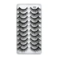 thumbnail image 2 of 10-Pair Eyelashes in 8D Dramatic Style, Wispy Cat Eye Volume Lashes Multipack, Reusable False Eyelashes for Makeup - G, 2 of 4