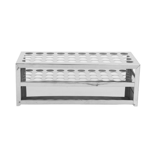 Multi-Use Acid- Anti-Alkal Test Tube Rack, Stainless Steel Shape Tube Rack, For Drying Tubes Brush Holders Chemical Experiments