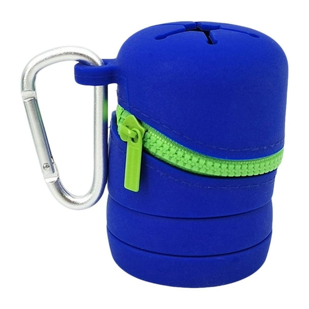Contenedor de microbasura para pesca cubo plegable Azul kusrkot
