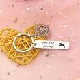 thumbnail image 5 of Graduation Gifts Compass Keychain Own Your Journey Keyring Trip Travel Exploration Gifts,Going Away Gift for Coworker Friend, 5 of 5