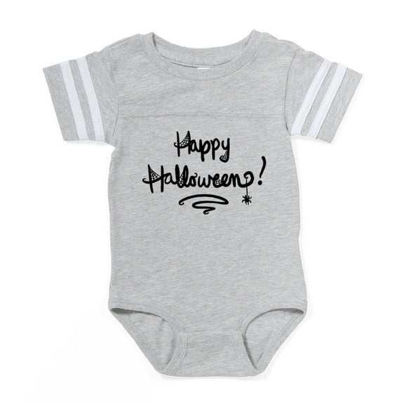 CafePress - Cute Happy Halloween Text - Cute Infant Baby Football Bodysuit