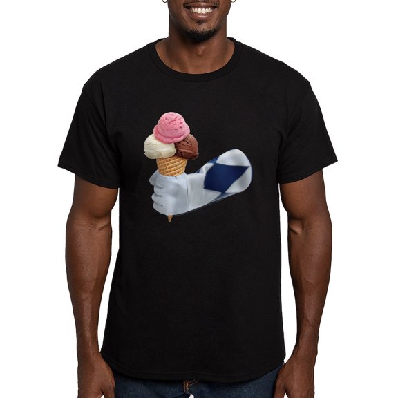 CafePress - Power Rangers Holding Ice Cr Men's Classic T Shirt - Men's Fitted T-Shirt