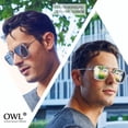 thumbnail image 3 of Tony Stark Aviator Sunglasses - Silver & Black Frame / Smoke Lens, 3 of 6