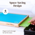 thumbnail image 5 of Cooler Kitchen Easy-to-Clean Bamboo Wood Cutting Board with Set of 6 Color-Coded Flexible Cutting Mats with Food Icons, 5 of 9