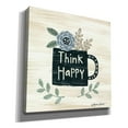 thumbnail image 2 of Epic Graffiti 'Think Happy' by Annie LaPoint, Canvas Wall Art, 37"x37", 2 of 2