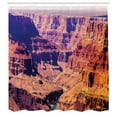 thumbnail image 3 of Ambesonne American Shower Curtain, Grand Canyon View USA, 69"Wx75"L, Brown, 3 of 5