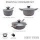 thumbnail image 4 of Country Kitchen Juego de utensilios de cocina antiadherentes de aluminio fundido: utensilios de cocina duraderos para cocinar todos los días, azul marino, 11 piezas., 4 of 5