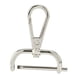 thumbnail image 2 of Cierres giratorios de langosta, cierres para bolsos, accesorios de cuero PU, cierres para llaveros, ganchos giratorios, clips de gatillo para correas , Plata de 31 mm 31mm Plata, 2 of 8