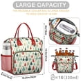 thumbnail image 5 of Beige Christmas Tree Pattern Womens Lunch Box for Work,Insulated Large Lunch Bag for Tween and Teen,Loncheras Para Mujer,Leakproof Adult Lunch Bag for Work,Beach,Travel,Picnic,Camping, 5 of 7