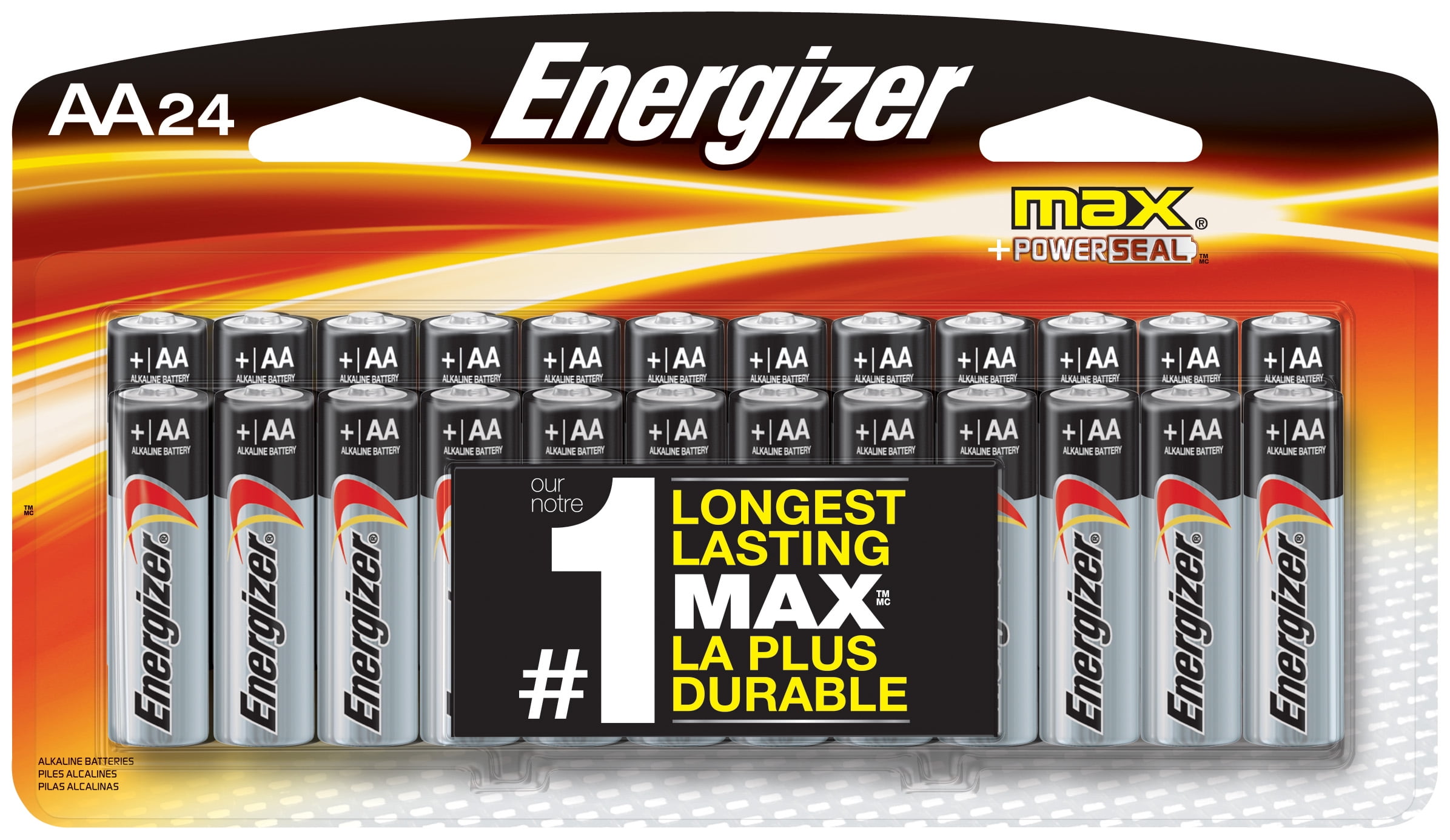 Energizer MAX Alkaline, 24 AA Batteries & 24 AAA Batteries