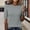 Grey, variant on Delayuji Women's Short Sleeve Knitted T-Shirt Fashion Solid Color Crew Neck Elegant Lightweight Pullover Top Spring Summer Outfit