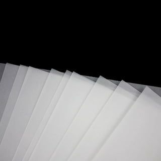 TEHAUX 120Pcs White Transparent Paper Printing Paper Transparent Designer  Contact Cover Translucent tracing Paper Vellum Paper White Tracing Paper
