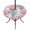 Navy Red, variant on Round Outdoor Tablecloth with Umbrella Hole and Zipper, Red Orange Grey Coral Coastal Fitted Table Cover with Elastic Edge for 55-60 Inch, Summer Beach Seaside Nautical Waterproof Patio Tablecoths