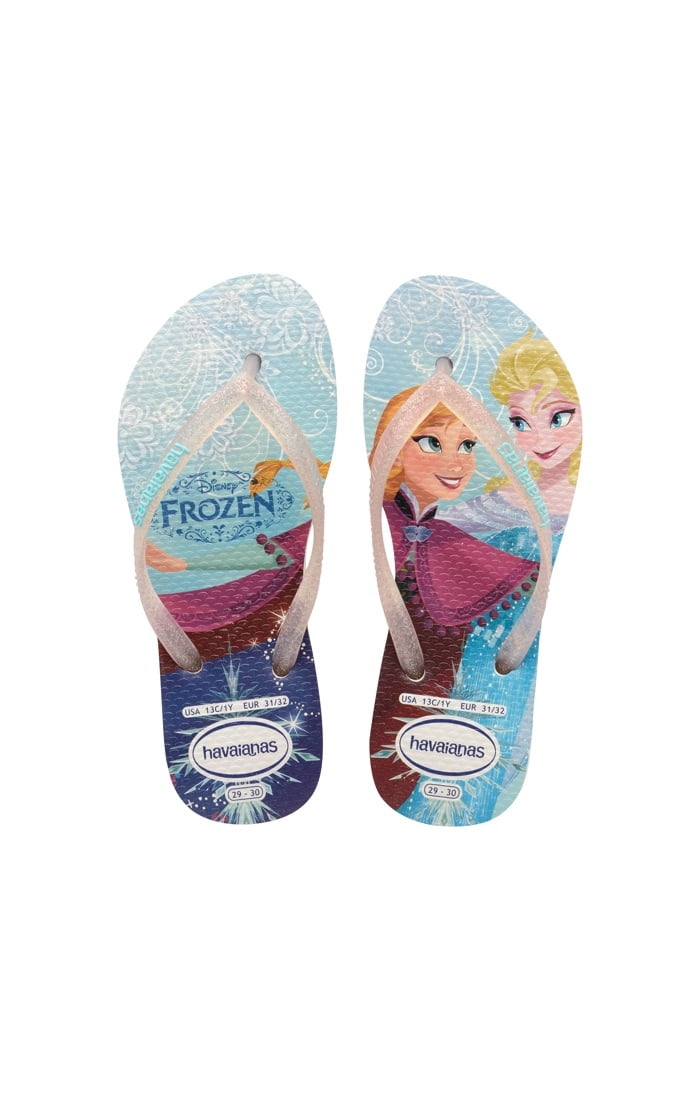Havaianas HAVAIANAS FROZEN ELSA & ANNA  Flip Flops Beach Sandals NWT Girls/Youth Size 2 